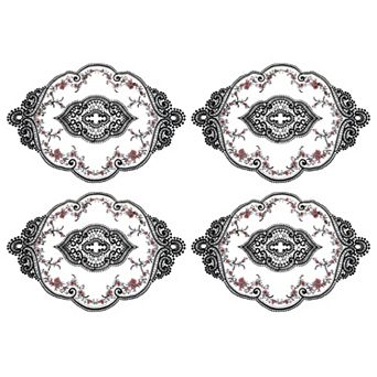 Retro Placemat Embroidered Table Place Mats French Crochet Doilies Coasters Cup Mat