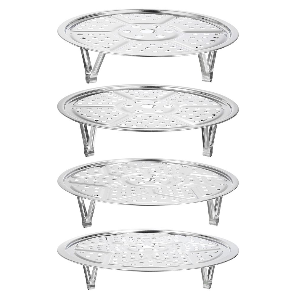 4pcs Stainless Steel Steamer Rack With Stand, Insert Stock Pot Steaming ...