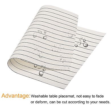 Place Mats, Table Mats Washable Woven Placemat