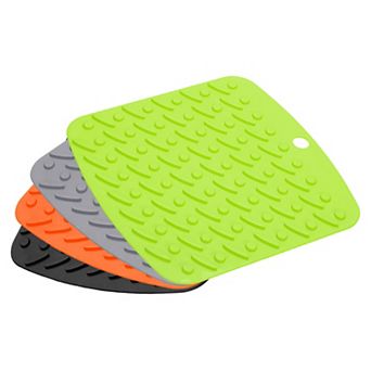 Silicone Pot Holders Heat Resistant Trivet Pads Insulated Hot Pads For Countertop