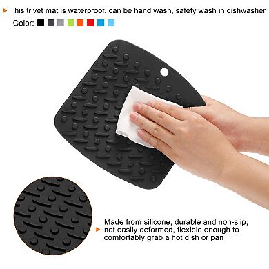 Silicone Pot Holders Heat Resistant Trivet Pads Insulated Hot Pads For Countertop