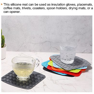 Silicone Pot Holders Heat Resistant Trivet Pads Insulated Hot Pads For Countertop