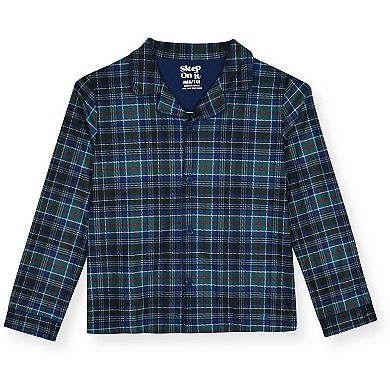Sleep On It Boys Pajama 2-Piece Jersey Coat Pajama Top and Pajama Pants Set