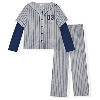 Sleep On It Boys Pajama Top and Pajama Bottoms Coat Pants Set