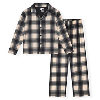 Sleep On It Boys Pajama 2 pc Jersey Coat Set