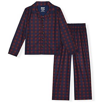 Sleep On It Boys Pajama Top and Pajama Bottoms Coat Pants Set