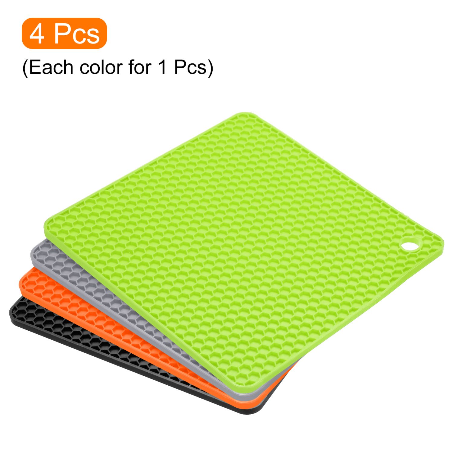 Aazon｜Walfos Silicone Trivet ats - 4 Heat Resistant Pot Holders