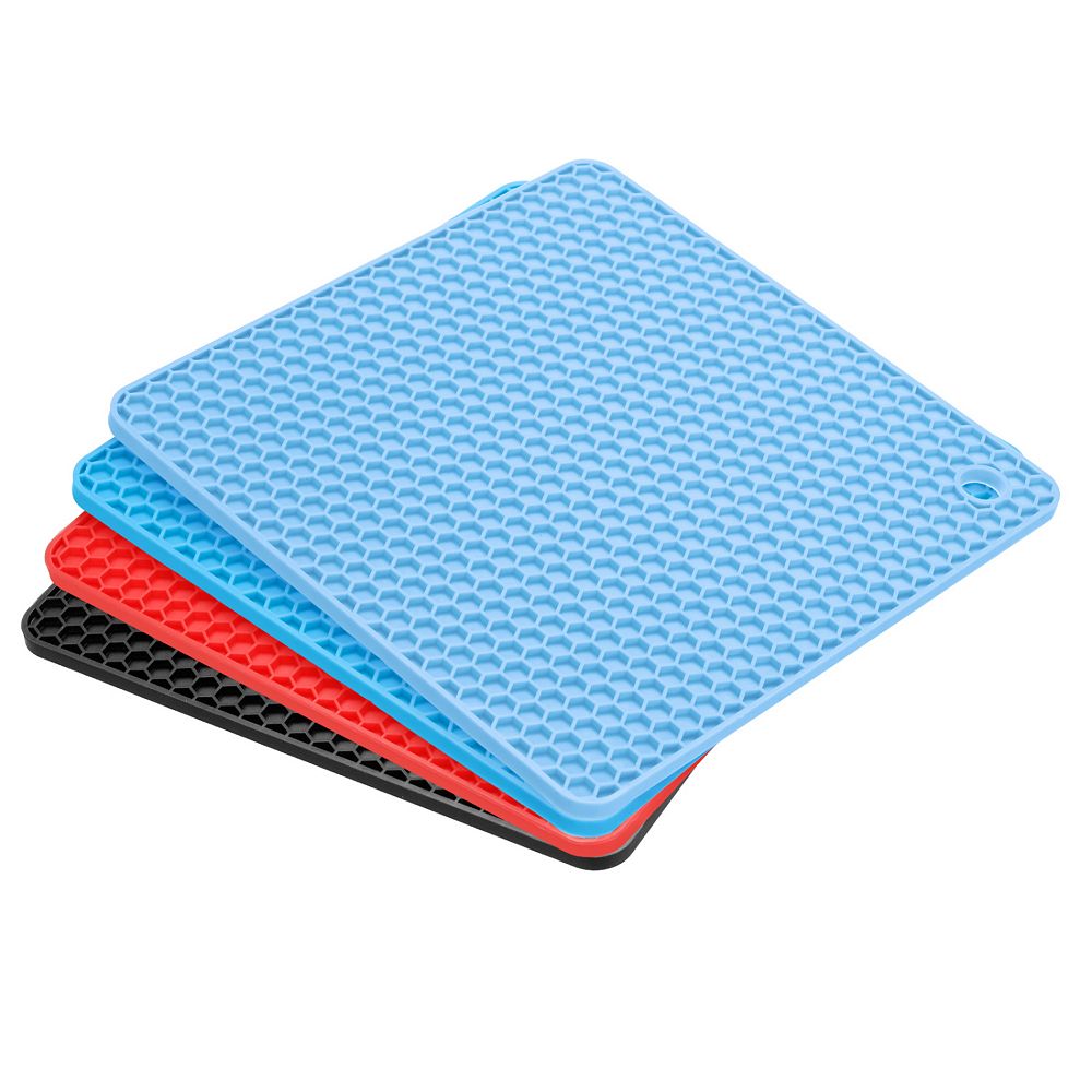 Silicone Trivet Mats Heat Resistant Pot Coasters Hot Pads 4pcs