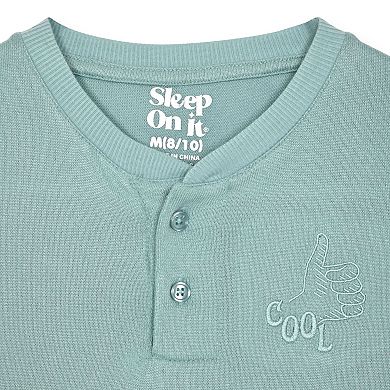 Sleep On It Boys 2-Piece Hacci Pajama Top and Pajama Pants Sets