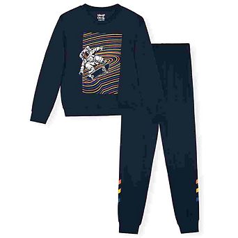 Sleep On It Boys 2 pc Hacci Pajama Set Long Sleeve Top and Jogger Pants