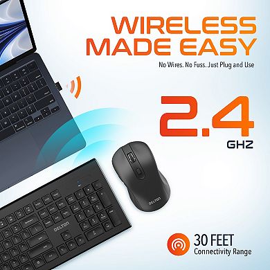 Delton 90x Work Anywhere Bundle: Keyboard, Mouse, Webcam, Headset (DBND4WLS90XREG)
