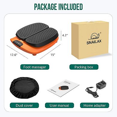 Snailax Foot Massager With App Control, Vibration Foot Massager For Blood Circulation, Up To Size 13
