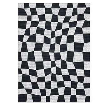 Glowsol Modern Washable Area Rug Soft Non Slip Carpet