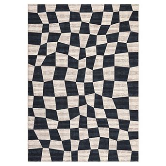 Glowsol Modern Washable Area Rug Soft Non Slip Carpet