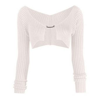 Women's Cropped Shrug Sweaters Long Sleeve Ruffle Rib Knit Bolero Open Front Short Cardigan