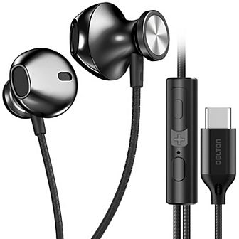 Delton 15ec Usb/usb-c Wired Earbud Headset For Pc, Iphone, Or Android (DWH15EC)