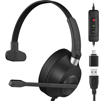Delton 40y USB/USB-C Mono Headset with Noise Canceling Mic (DWH40YAC)