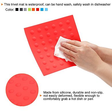 Silicone Trivet Mat Set 4pcs, Silicone Pot Holders For Kitchen Table Countertop