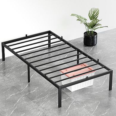 14 Inch Twin Bed Frame with Storage Metal Platform Twin Bed Frame