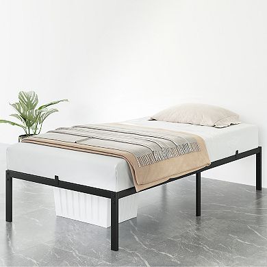 14 Inch Twin Bed Frame with Storage Metal Platform Twin Bed Frame