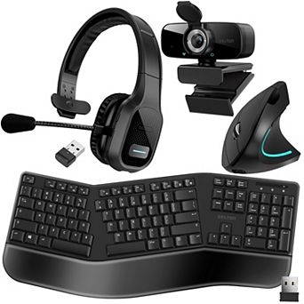 Delton 20x Wireless Computer Headset & C24 1080p Webcam (DBND4WLS20X)