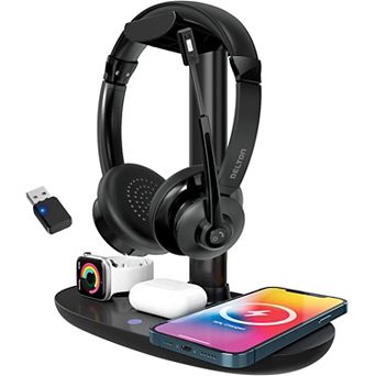 Delton 30x Bluetooth Headset & 3-in-1 Wireless Charging Station (DHSWC130XD)