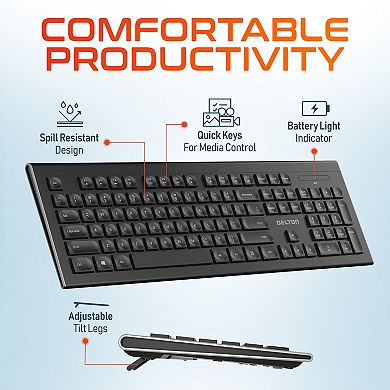 Delton 30x Work Anywhere Bundle: Keyboard, Mouse, Webcam, Headset (DBND4WLS30XREG)
