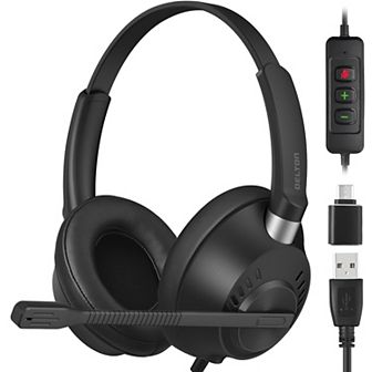 Delton 42y Usb/usb-c Stereo Headset With Noise Cancelling Microphone (DWH42YAC)
