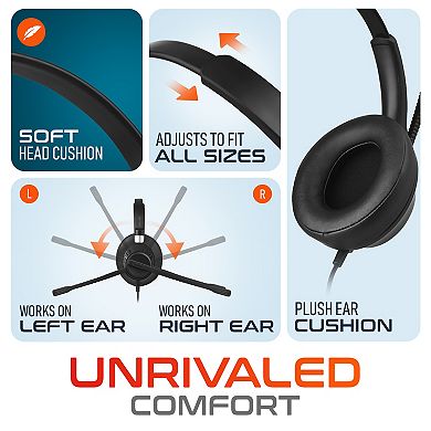 Delton 42y Usb/usb-c Stereo Headset With Noise Cancelling Microphone (DWH42YAC)