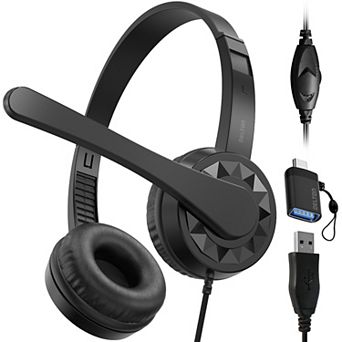 Delton 12y USB/USB-C Computer Headset with Microphone (DWH12YAC)