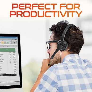 Delton 12y USB/USB-C Computer Headset with Microphone (DWH12YAC)
