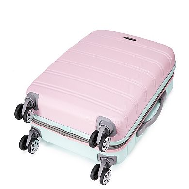 Rockland Melbourne Hardside Spinner 2-Piece Luggage Set, 20” Upright/14” Tote