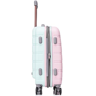 Rockland Melbourne Hardside Spinner 2-Piece Luggage Set, 20” Upright/14” Tote
