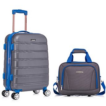 Rockland Melbourne Hardside Spinner 2 pc Luggage Set, 20” Upright/14” Tote