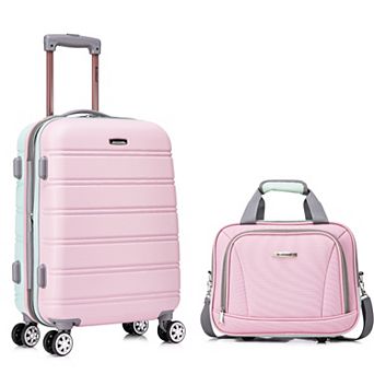 Rockland Melbourne Hardside Spinner 2 pc Luggage Set, 20” Upright/14” Tote
