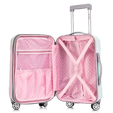 Rockland London Hardside Spinner 2-Piece Luggage Set, 20” Upright/14” Tote