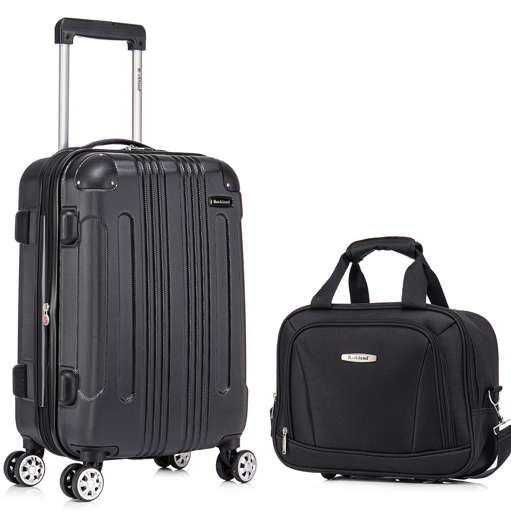 Rockland London Hardside Spinner 2-Piece Luggage Set, 20” Upright
