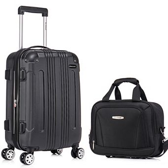 Rockland London Hardside Spinner 2 pc Luggage Set, 20” Upright/14” Tote