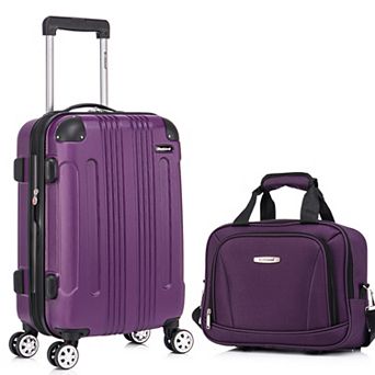 Rockland London Hardside Spinner 2 pc Luggage Set, 20” Upright/14” Tote