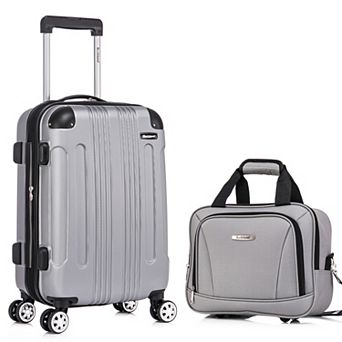 Rockland London Hardside Spinner 2 pc Luggage Set, 20” Upright/14” Tote