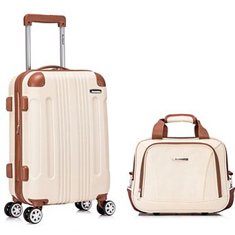 Rockland London Hardside Spinner 2 pc Luggage Set, 20” Upright/14” Tote