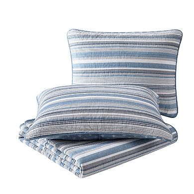 Nautica Jettison Gray Quilt Set
