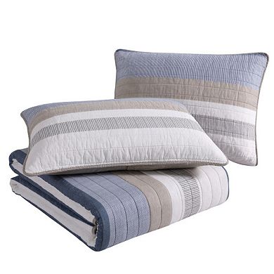 Nautica Galewood Beige Quilt Set