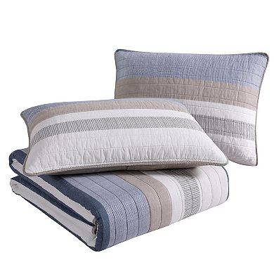 Nautica Galewood Beige Quilt Set