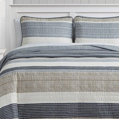 Nautica Ridgeport Beige Quilt Set