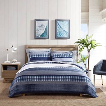 Nautica Addison Blue Quilt Set