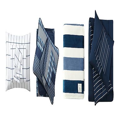 Nautica Addison Blue Quilt Set