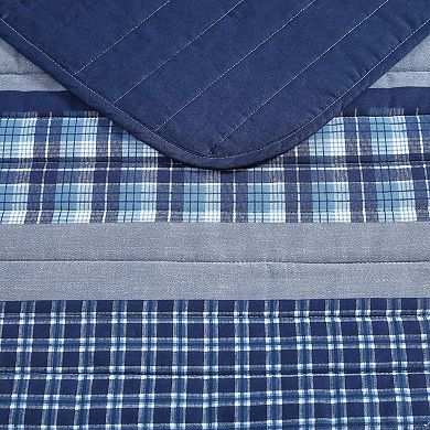 Nautica Addison Blue Quilt Set