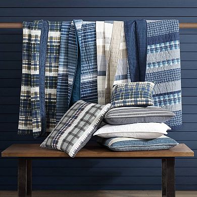 Nautica Addison Blue Quilt Set