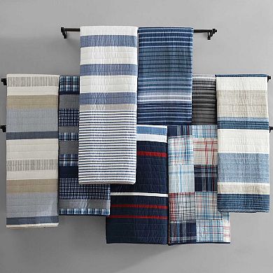Nautica Addison Blue Quilt Set